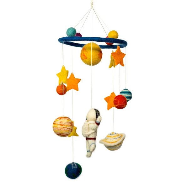 Handmade Felt Mobile - Starman & Planets - Picture 1 of 1